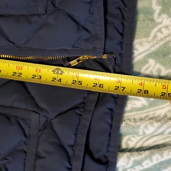 J. Crew navy blue down puffer vest M - Picture 6 of 8